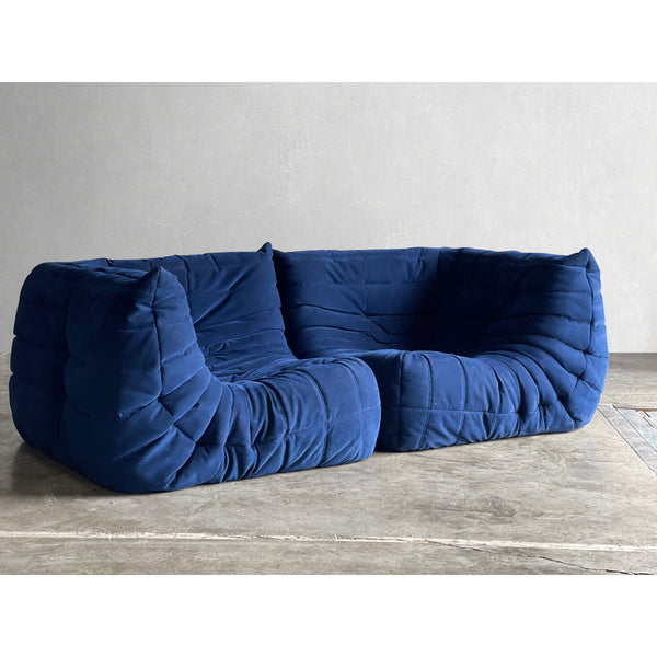 Togo Loveseat with Arms by Michel Ducaroy, 2 Corner Seats for